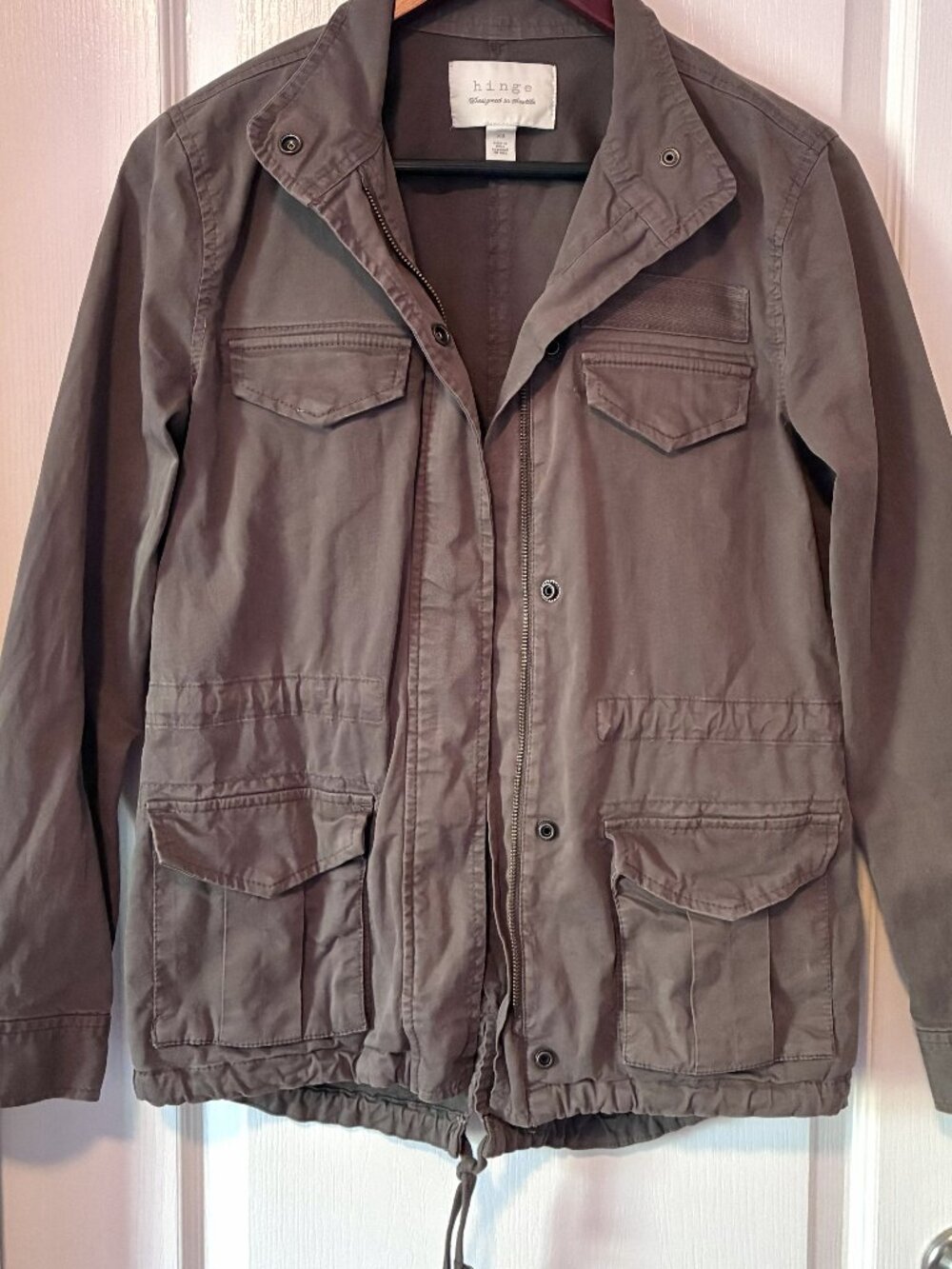 Dark Sage Green Y2K Hinge Jacket